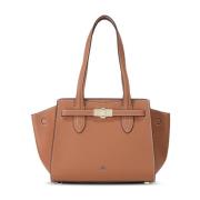 Aigner Elegant läderväska med spänne detalj Brown, Dam