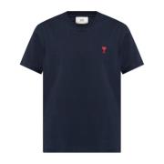 Ami Paris T-shirt med logotyp Blue, Herr