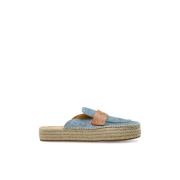 JW Anderson Denim Slides Blue, Dam