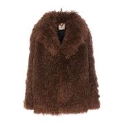 Aniye By Brun Lola Jacka med Faux Fur Brown, Dam