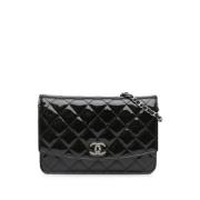 Chanel Vintage Pre-owned Laeder plnbcker Black, Dam