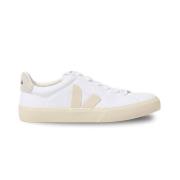 Veja Canvas Sneakers - Ljusa Beigedetaljer White, Dam