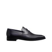 Berluti Handgjord Blake Konstruktion Läder Moccasin Black, Herr