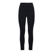 Balenciaga Reflekterande Logga Sportleggings Black, Dam