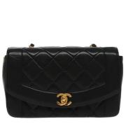 Chanel Vintage Pre-owned Laeder axelremsvskor Black, Dam