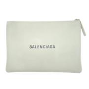 Balenciaga Vintage Pre-owned Laeder kuvertvskor White, Dam