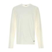 Jil Sander Klassisk Vit Bomull T-shirt White, Herr