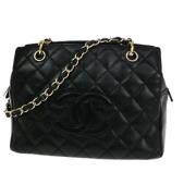 Chanel Vintage Pre-owned Canvas chanel-vskor Black, Dam