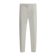 Ermenegildo Zegna Stiliga dragkedja chino byxor med fickor White, Herr