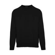 Malo Honungskaka Stickad Ull Cashmere Tröja Black, Herr