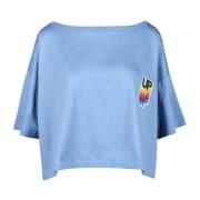 Douuod Woman Bomull T-shirt Blue, Dam