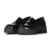 Hugo Boss Logo Detalj Loafers med Chunky Sula Black, Dam