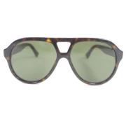 Gucci Vintage Pre-owned Plast solglasgon Brown, Dam