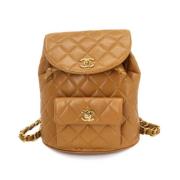 Chanel Vintage Pre-owned Laeder axelremsvskor Beige, Dam