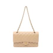 Chanel Vintage Pre-owned Laeder chanel-vskor Beige, Dam