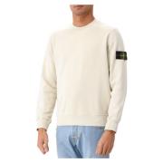 Stone Island Beige Tröja med Unik Stil Beige, Herr