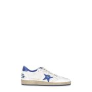 Golden Goose Vintage Vita Läder Sneakers med Stjärna White, Herr