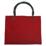 Gucci Vintage Pre-owned Canvas gucci-vskor Red, Dam