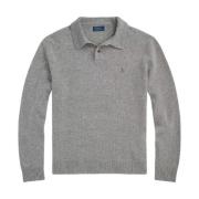 Ralph Lauren Grå tröja med polokrage Gray, Herr