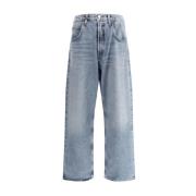 Agolde High-Waisted Five-Pocket Jeans med bältesöglor Blue, Herr