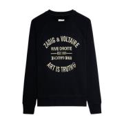 Zadig & Voltaire Broderad Sweatshirt - Svart Black, Dam