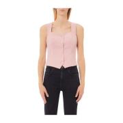 Liu Jo Sweetheart Neckline Rosa T-shirts och Polos Pink, Dam