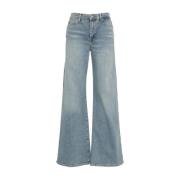 7 For All Mankind Blå Flared Vintage Jeans Blue, Dam