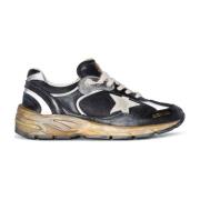 Golden Goose Running Dad Net Sneakers Black, Dam