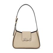 Karl Lagerfeld Läderväska Beige, Dam