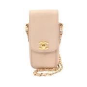 Chanel Vintage Pre-owned Laeder chanel-vskor Pink, Dam