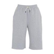 Ottod'Ame Grå Korta Sweatpants med Ränder Gray, Dam