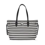 Karl Lagerfeld Ikon Nylon Tote Black, Dam