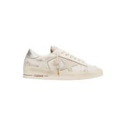 Golden Goose Vita lädersneakers i vintagestil White, Dam