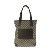 Gucci Vintage Pre-owned Canvas totevskor Beige, Dam