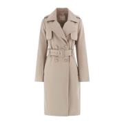 Guess Sartorial Trenchcoat med Bälte Beige, Dam