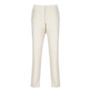 Fabiana Filippi Beige Bomull Siden Byxor Sidofickor Beige, Dam