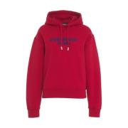 Dsquared2 Röd Logohoodie Casual Wear Red, Dam