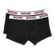 Moschino Enfärgade Boxershorts 2-Pack Black, Herr