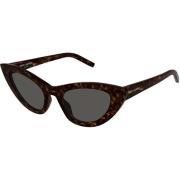 Saint Laurent Lily SL 213 solglasögon i Havana/Grey Brown, Dam