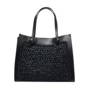 Gianni Chiarini Elegant Svart Shopper Väska Black, Dam