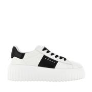 Hogan Ränder Vita Sneakers Lättvikt Memory Foam White, Dam