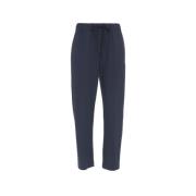 Semicouture Blå Tapered Ullblandning Casual Byxor Blue, Dam