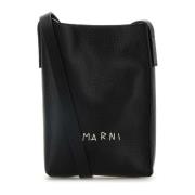 Marni Stilig Nano Crossbody-väska i Svart Black, Dam