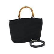 Gucci Vintage Pre-owned Nylon handvskor Black, Dam