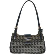 Fendi Vintage Pre-owned Canvas fendi-vskor Blue, Dam