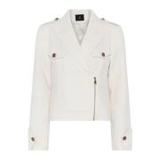 Bruuns Bazaar Elegant Snow White Blazer med ficklocksfickor White, Dam