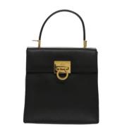 Salvatore Ferragamo Pre-owned Pre-owned Laeder handvskor Black, Dam