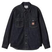 Carhartt Wip Denim Skjortjacka Blå Black, Herr