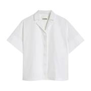 Jil Sander Vit Origami Skjorta White, Dam