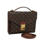 Louis Vuitton Vintage Pre-owned Canvas handvskor Brown, Dam